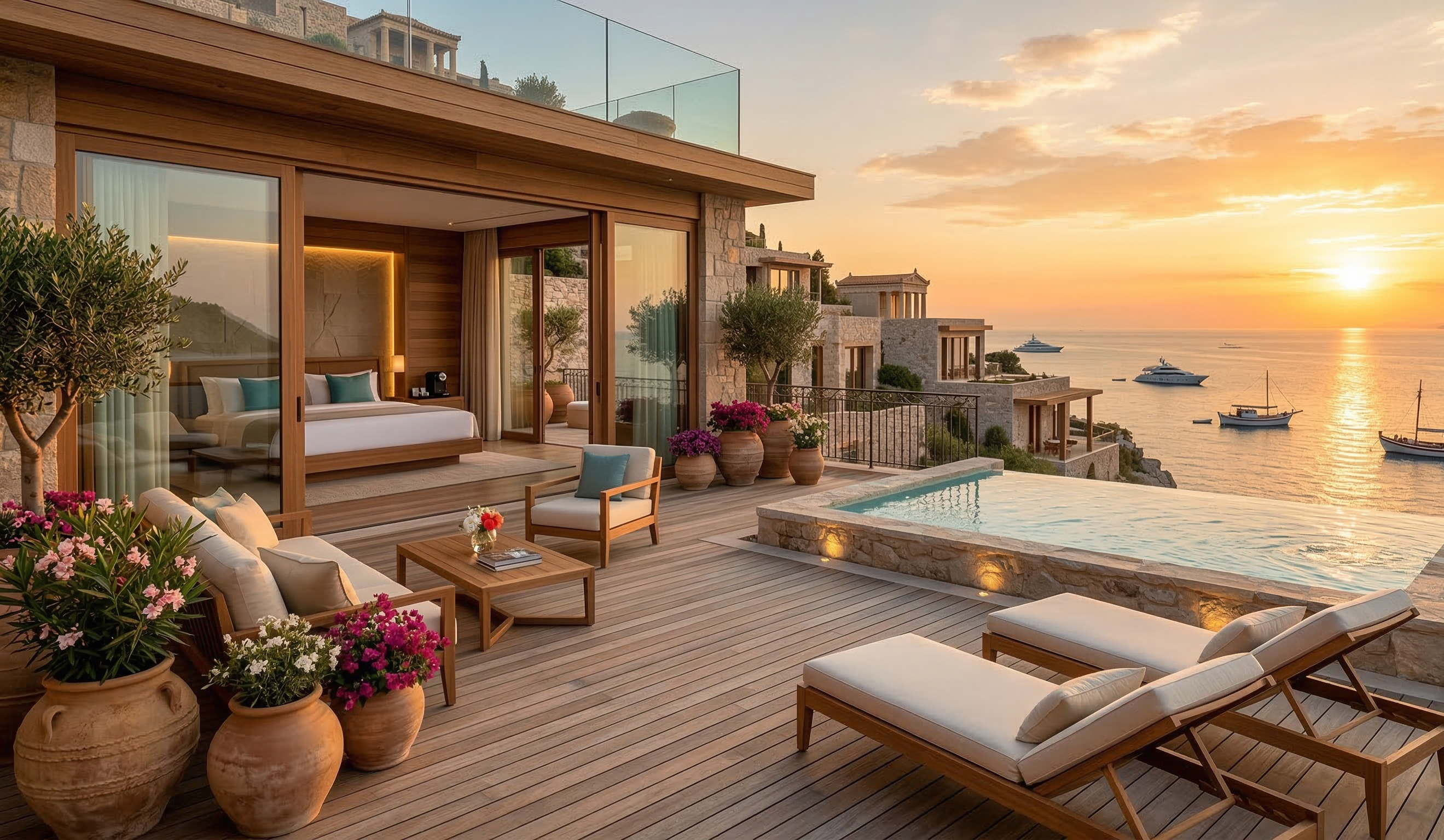 Intimate boutique hotel with bespoke character