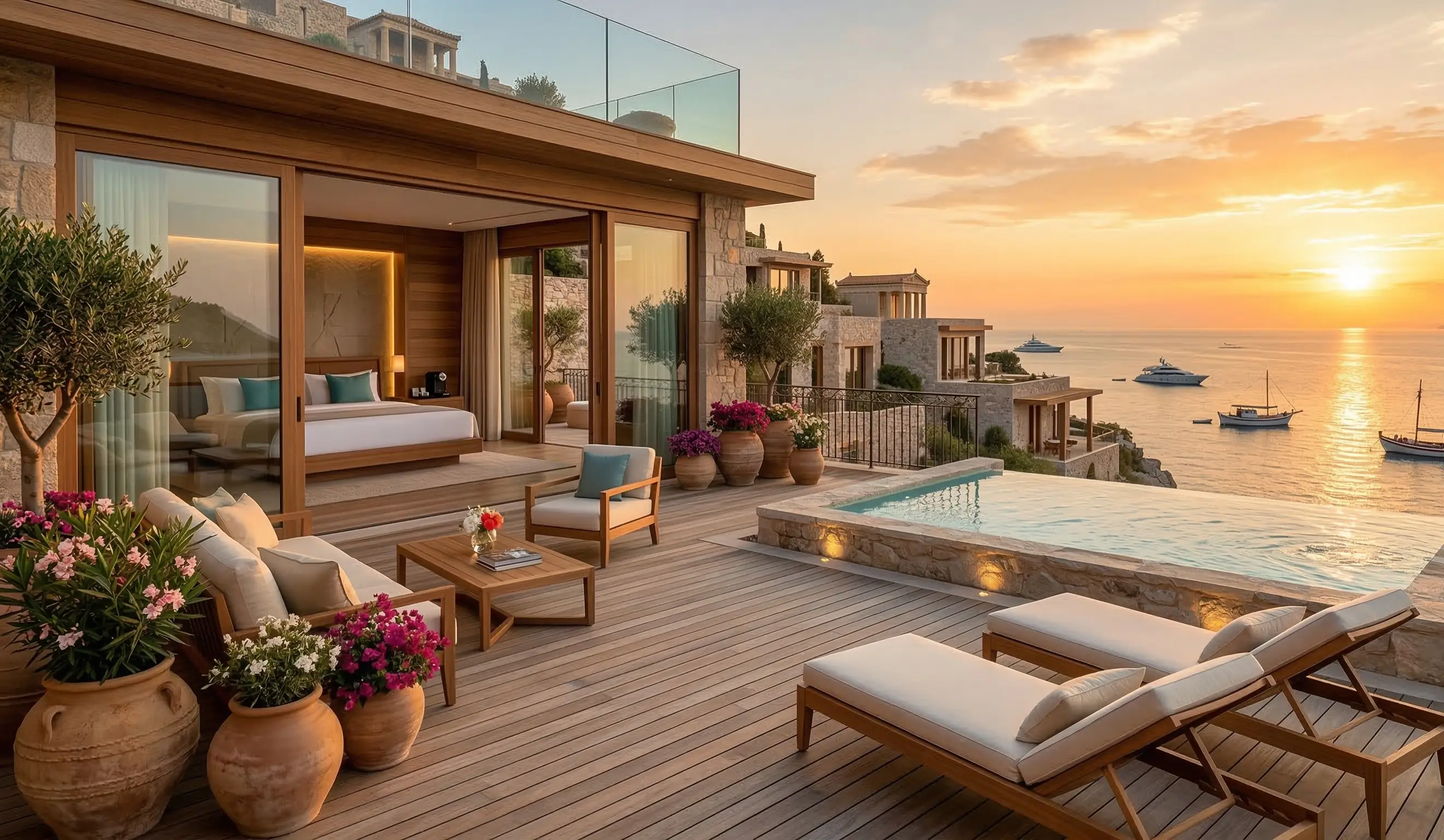 Intimate boutique hotel with bespoke character